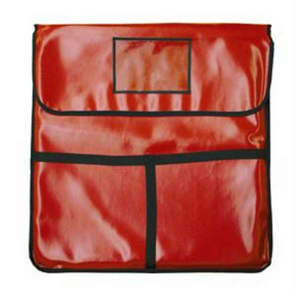 Thunder Group PLPB020, Pizza Bag 20x20-Inch Holds 2 of 18-Inch Pizza, Synthetic Leather, Red