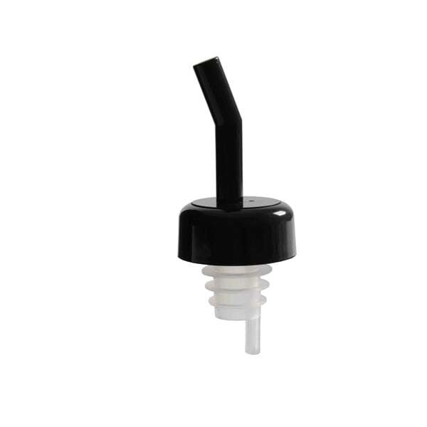 Thunder Group PLPR700BK, Plastic Black Flow Liquor Pourer With Collar, DZ