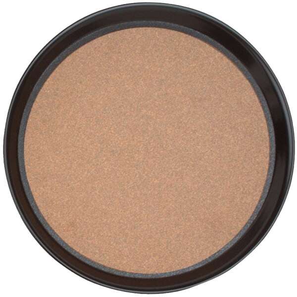 - PLRT016BCK, 16-Inch Fiberglass Round Slip Resistant Serving Tray with Cork, Black