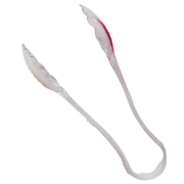 - PLSGTG006CL, 6-Inch 1-Piece Polycarbonate Utility Tong, Scallop Grip, Clear