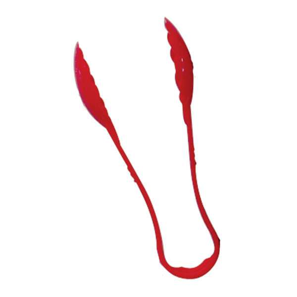 - PLSGTG012RD, 12-Inch 1-Piece Polycarbonate Utility Tong, Scallop Grip, Red