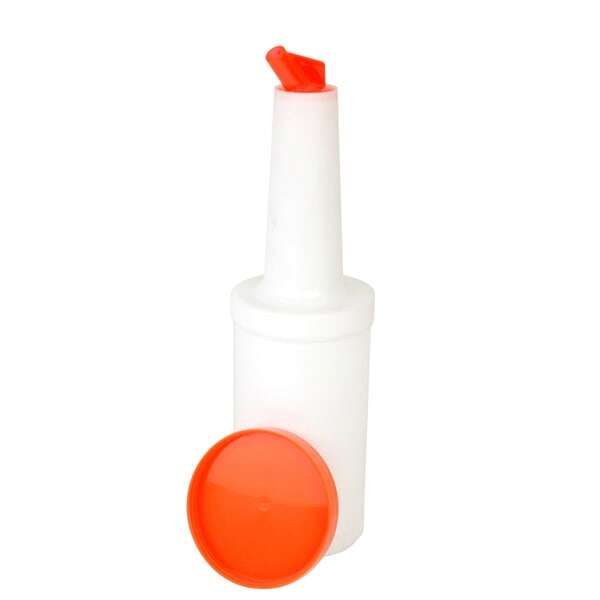 - PLSNP01O, 1-Quart Plastic Storer And Pour, Orange