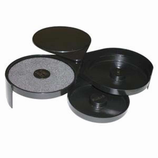 Thunder Group PLSSGR001, Plastic Salt & Sugar Glass Rimmer, Black