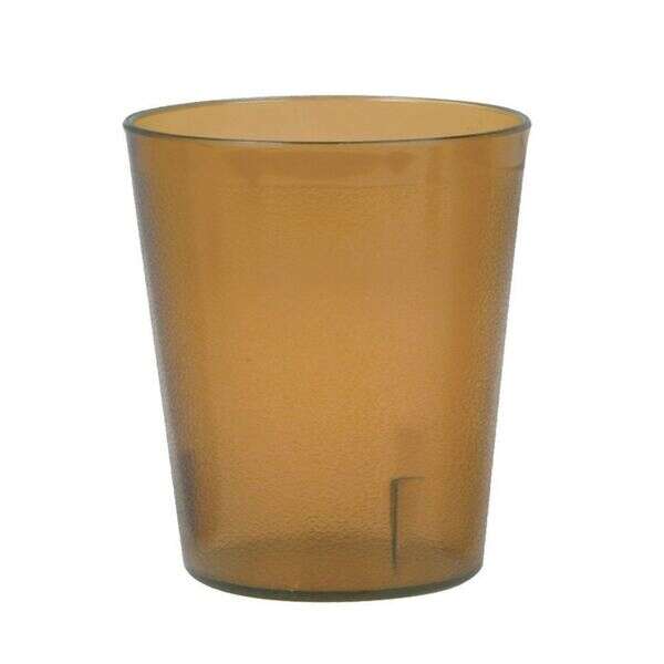 Thunder Group PLTHTB005A, 5 oz Amber Plastic Tumbler, 12/CS