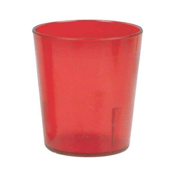 Thunder Group PLTHTB005R, 5 oz Red Plastic Tumbler, 12/CS