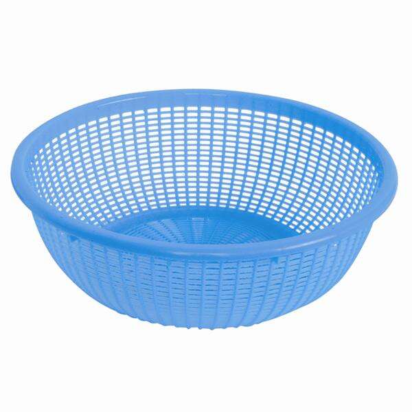 - PLWB001, 12 1/2-Inch Plastic Round Colander without Handles, Blue