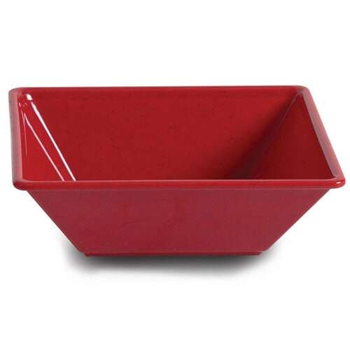 Thunder Group PS5008RD 52 Oz 8 x 2 1/2 Inch Deep Western Passion Red Melamine Square Bowl, EA