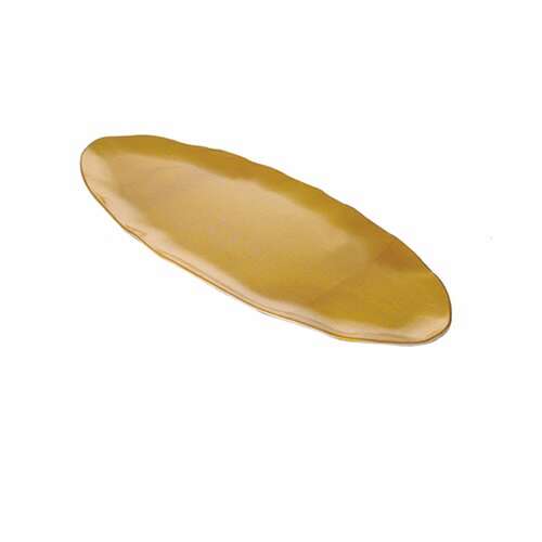 Thunder Group RF2024G 24 x 10 Inch Western Melamine Gold Pearl Rectangular Platter, EA