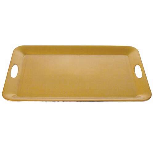 Thunder Group RF2920G 19 1/2 x 14 1/2 Inch Western Melamine Gold Pearl Rectangular Tray, EA