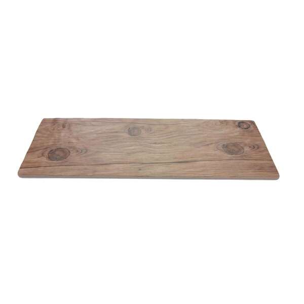 Thunder Group SB520S 20 3/4 x 6 1/4 Inch Western Sequoia Melamine Rectangular Faux Wood Serving Board, EA