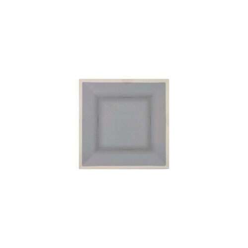 Thunder Group SD3208H 8 Inch Western Graham Gray Melamine Square Plate, EA