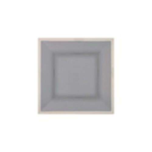 Thunder Group SD3212H 12 Inch Western Graham Gray Melamine Square Plate, EA