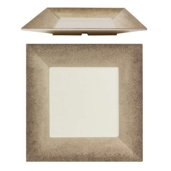 Thunder Group SD3214J 14 Inch Western Jazz Melamine Square Plate, EA