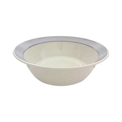 Thunder Group SD6015H 192 Oz (6 Qt) 15 x 5 Inch Deep Western Graham Ivory Melamine Round Bowl, EA