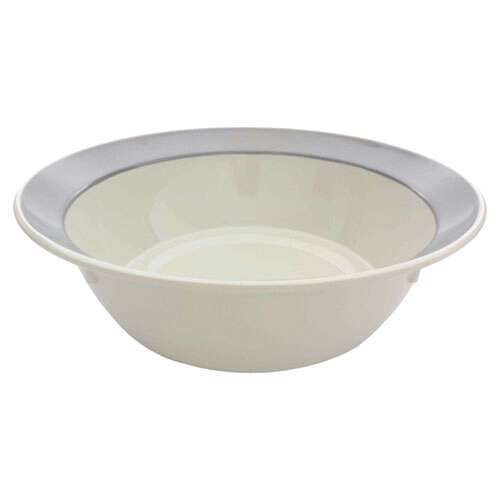 Thunder Group SD6018H 320 Oz (10 Qt) 18 x 7 Inch Deep Western Graham Ivory Melamine Round Bowl, EA