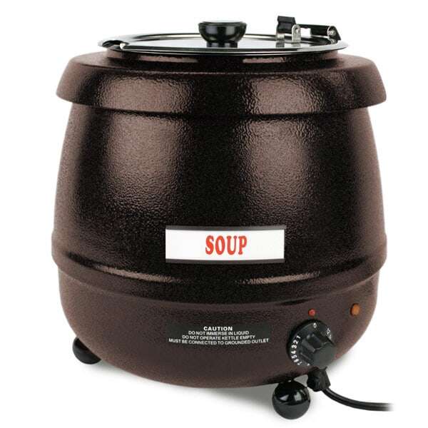 Thunder Group SEJ32000C, 10.5-Quart Stainless Steel Soup Warmer, Brown (Discontinued)