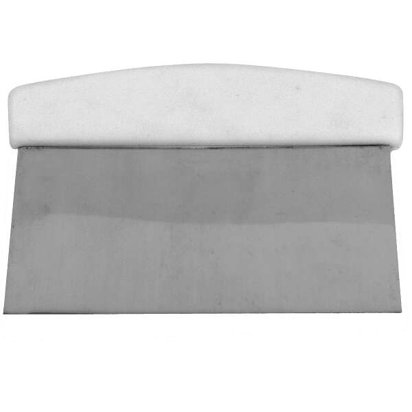 - SLDS060P, 6x4-Inch Stainless Steel Dough Scraper with Plastic Handle