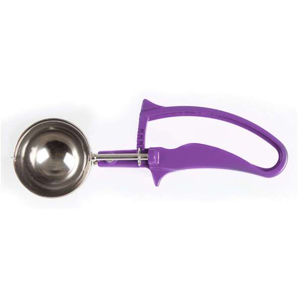 - SLDS240G, 0.75-Ounce Stainless Steel Ice-Cream Disher, Size 40, Coated Handle, Orchid