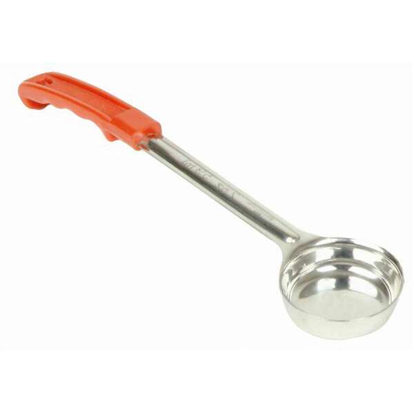 - SLLD002A, 2-Ounce Stainless Steel Portioner with Plastic Handle, Red
