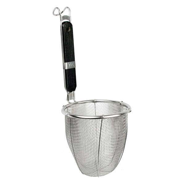 - SLNS001, 5.5x5.5-Inch Stainless Steel Noodle Skimmer with Wooden Handle
