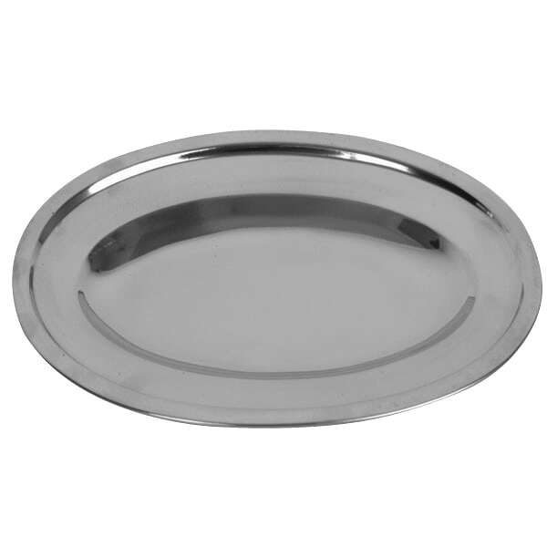 Thunder Group SLOP016, 16-Inch Stainless Steel Mirror Finish Oval Serving Platter