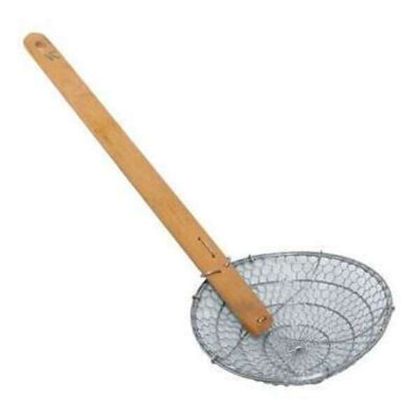 Thunder Group SLSKR612GV, 6x1.75-inch Galvanized Flat Style Skimmer with 12x1-inch Bamboo Handle, EA