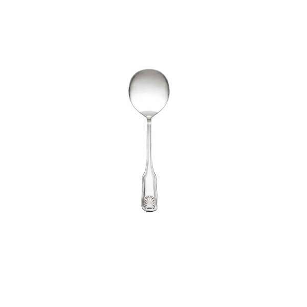 - SLSS003, Mirror Finish Sea Shell Bouillon Spoon, 18-0 Stainless Steel, DZ
