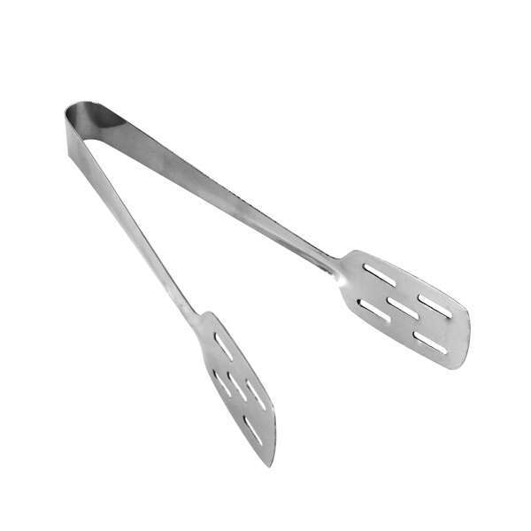 Thunder Group SLTG408, 8-5/8-Inch 1-Piece Stainless Steel Flat Grip Cake & Sandwich Tong