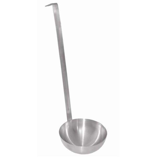 - SLTL004, 3-Ounce Two Piece Stainless Steel Ladle, Hooked Handle