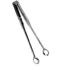 Thunder Group SLTTBN024, 9.5-Inch 1-Piece Stainless Steel Serrated Grip BBQ Tongs