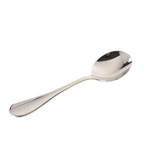 Thunder Group SLYK203, 5.9-Inch Mirror Finish York Bouillon Spoon, 18-0 Stainless Steel, 12/Pack