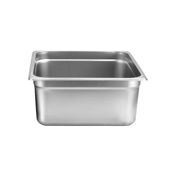 Thunder Group STPA8236, 2/3 Size 6-Inch Deep 24 Gauge Anti Jam Steam Pan, Stainless Steel, Rectangular