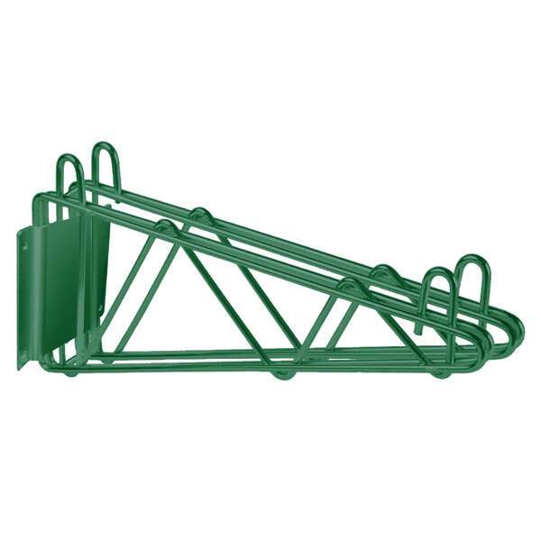 Thunder Group WBEP224, 24" Direct Wall Bracket, Double Shelf Support, Green Epoxy