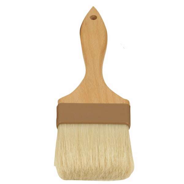 Thunder Group WDPB004, 3-Inch Wooden Pastry Brush Flat Boar Bristles