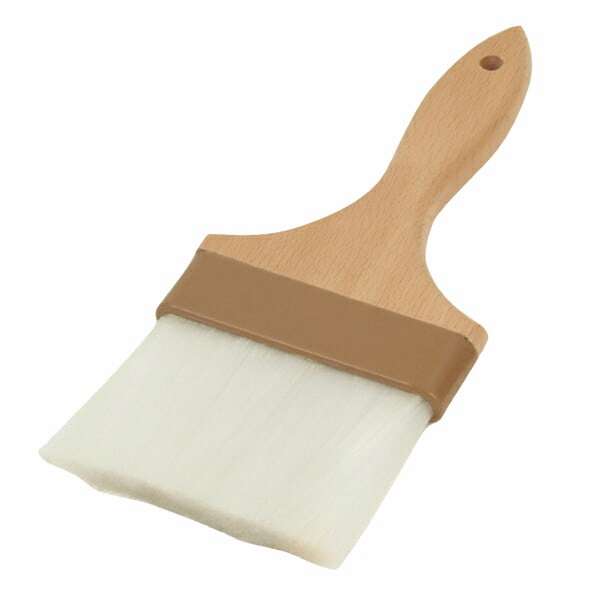 Thunder Group WDPB005N, 4-Inch Wooden Pastry Brush Flat Nylon Bristle