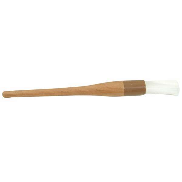 Thunder Group WDPB006N, 1-Inch Wooden Pastry Brush Round Nylon Bristle