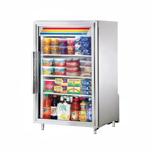 True Refrigeration True GDM-07-S-HC~TSL01, 24.12-Inch Swing Door Counter-Top Stainless Steel Refrigerated Merchandiser