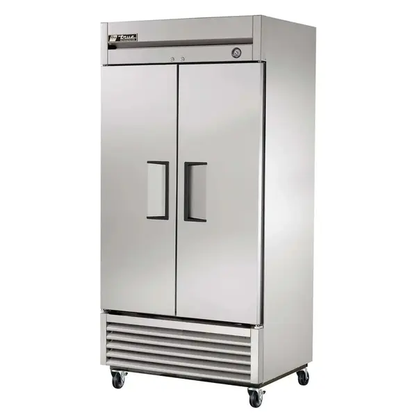 True Refrigeration True T-35-HC, 39.5-Inch 32 Cu. Ft. Bottom Mounted 2 Section Solid Door Reach-In Refrigerator