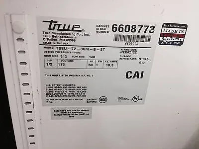 True TSSU-72-30M-B-ST Mega Top Solid Door Sandwich/Salad Food Prep Table