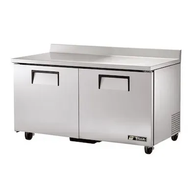 True Refrigeration True TWT-60F-HC, 60.38-Inch 2 Door ADA Height Worktop Freezer