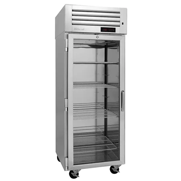 Turbo Air PRO-26H2-GS-PT 1 Glass and 1 Solid Door Pass-Thru Heated Cabinet, Left-Hinged, 26.2 Cu.Ft.