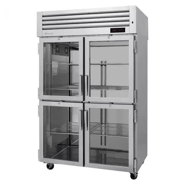 Turbo Air PRO-50-4H-G 4 Glass Half Doors Heated Cabinet, 47.4 Cu.Ft.