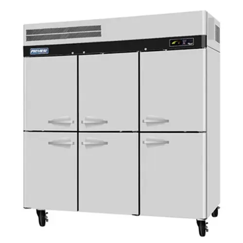 Turbo Air PRO-77-6F-N 6 Solid Half-Doors Top Mount Reach-In Freezer
