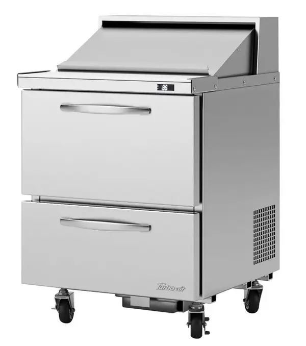 Turbo Air PST-28-D2-N 2 Drawers Sandwich/Salad Prep Table