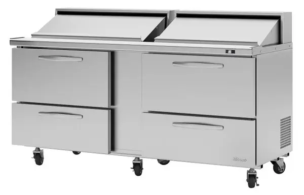 Turbo Air PST-72-D4-N 4 Drawers Sandwich/Salad Prep Table