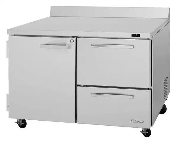 Turbo Air PWF-48-D2L-N, 2 Drawers1 Left-Hinged Door Worktop Freezer
