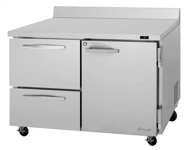 Turbo Air PWF-48-D2L-N, 2 Drawers1 Left-Hinged Door Worktop Freezer