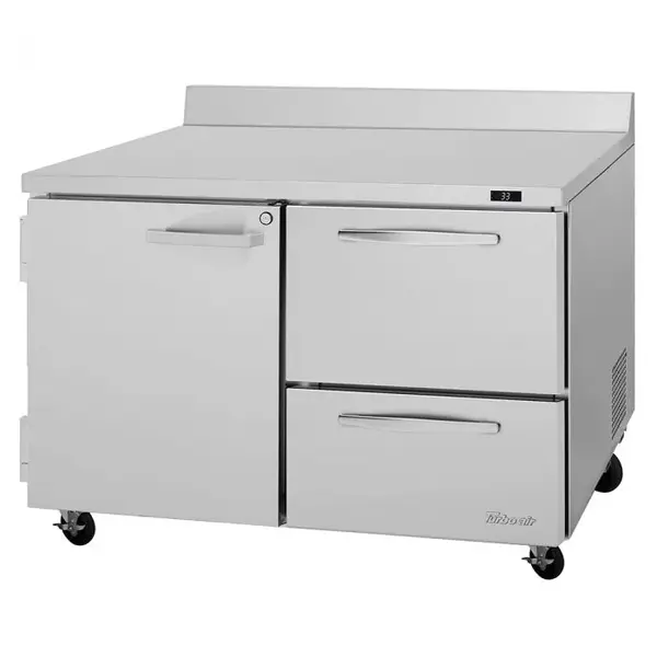 Turbo Air PWR-48-D2L-N, 2 Drawers 1 Left-Hinged Door Worktop Refrigerator