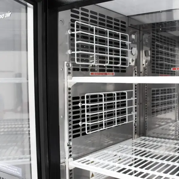 Turbo Air TBB-24-60SGD-N 61-Inch 2 Glass Door Underbar Back Bar, Black Vinyl Exterior