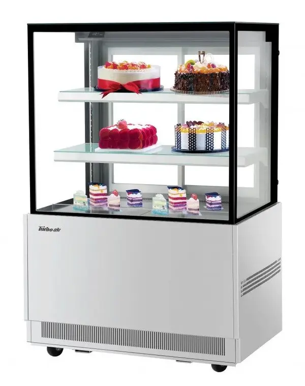 Turbo Air TBP36-54NN-S, 36-inch 3 Tiers Stainless Steel Refrigerated Bakery Case, Front Open